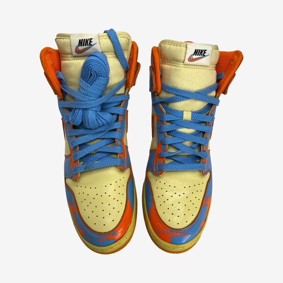 Nike Dunk High DD9404-800 Mineral Orange Blue Void Men’s Size 9 Wear and Tear - Picture 9 of 12